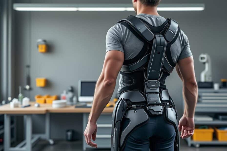 découvrez comment l'exosquelette portable offre une assistance mécanique efficace pour les lombaires, améliorant le confort et réduisant les risques de blessures au quotidien.