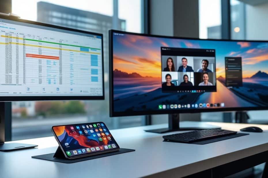 découvrez comment le smartphone pliable révolutionne le multitâche sur double écran, offrant une expérience utilisateur fluide et optimisée pour une productivité accrue.