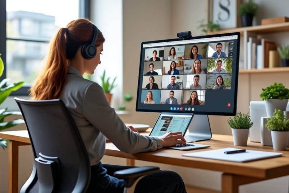 découvrez comment l'organisation de visioconférences régulières optimise la gestion du télétravail et renforce la communication au sein des équipes à distance.